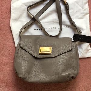 Marc jacobs gravel gray crossbody bag purse